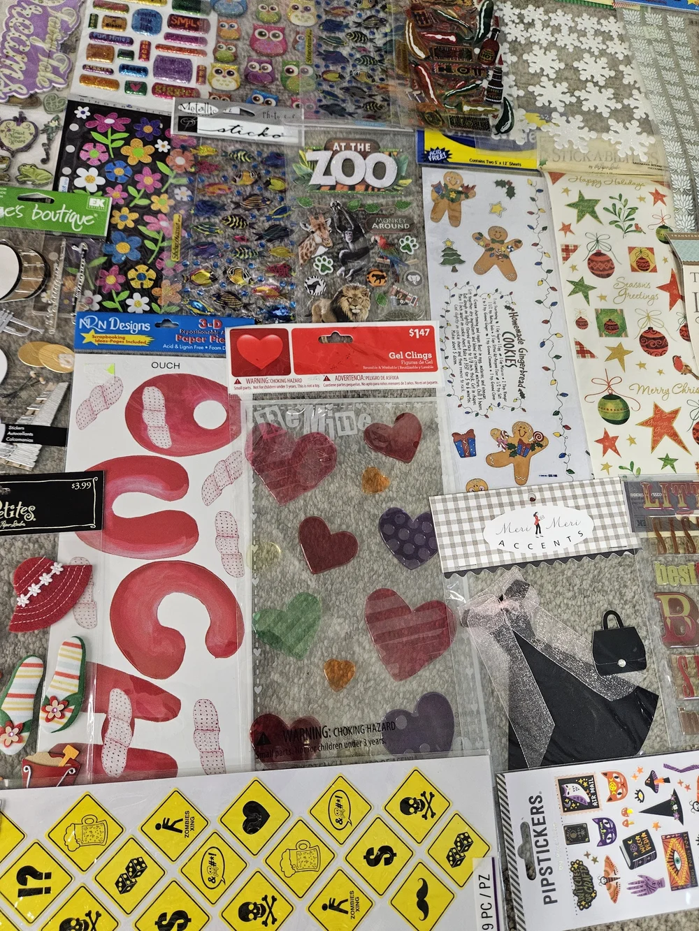 Assorted Craft Sticker Collection - Multicolor Decorative Sheets